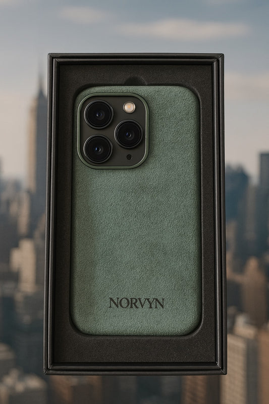 Iphone 15 Pro - Alcantara Green & Black